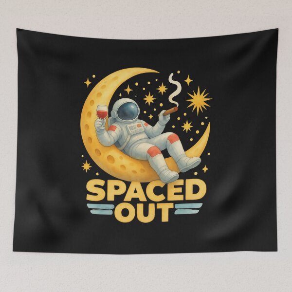 Item preview, Spaced Out Astronaut Moon Space Lover Retro Space designed and sold by Genius Geek.