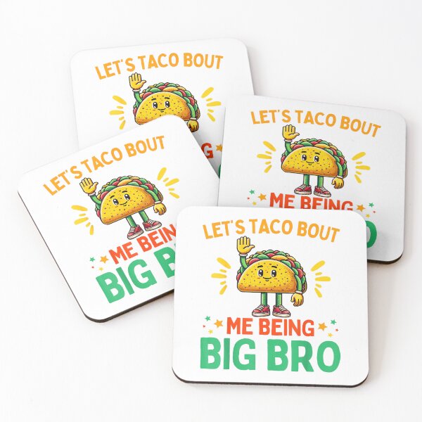 Item preview, Let's Taco Bout Me Being Big Bro Brother Baby Announcement T-Shirt designed and sold by gidget-gadget.