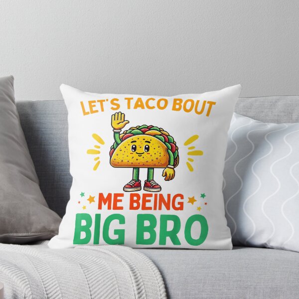 Item preview, Let's Taco Bout Me Being Big Bro Brother Baby Announcement T-Shirt designed and sold by gidget-gadget.