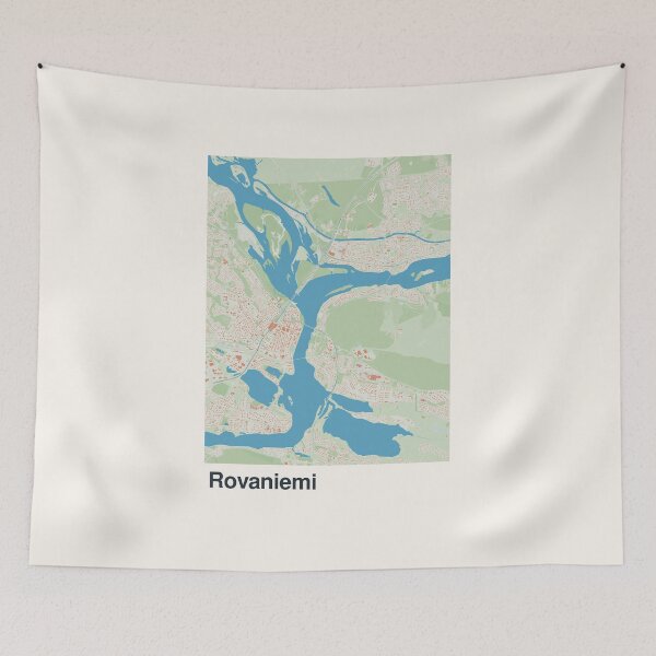Item preview, Rovaniemi Minimalistic Map Art designed and sold by MapsNerd.