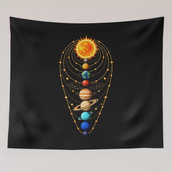 Item preview, Space Solar System Lover Retro Solar Design designed and sold by Genius Geek.