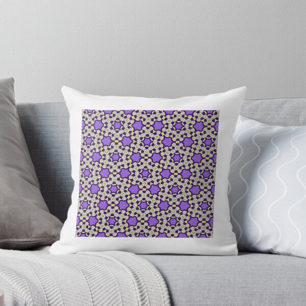 Item preview, Purple and Gold Ornamental Floral Pattern designed and sold by scholenhellenaa.
