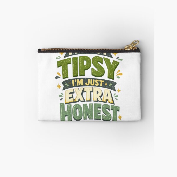 Item preview, I’m Not Tipsy I’m Just Extra Honest Funny Drinking Humor Retro Quote Art designed and sold by inkoutninja.