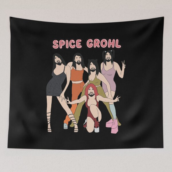 Item preview, Spice Grohl Parody Music Humor Art designed and sold by SusieYost.