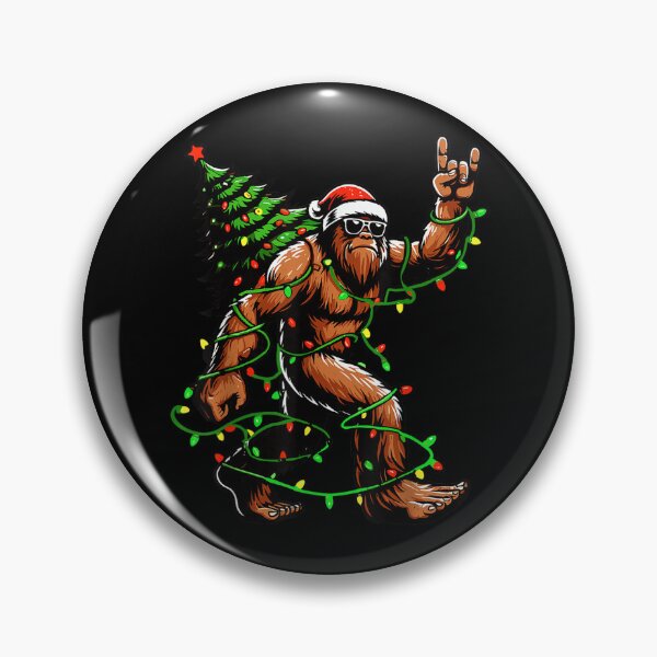Item preview, Santa Bigfoot Christmas Tree Xmas Lights Funny Sasquatch designed and sold by WilliaMaler.
