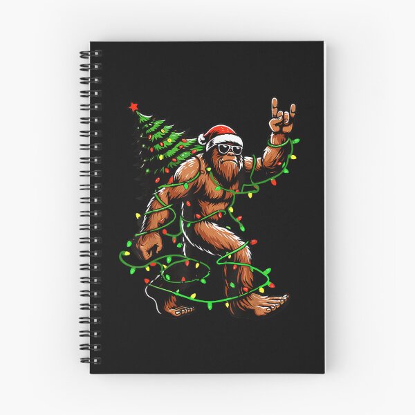 Item preview, Santa Bigfoot Christmas Tree Xmas Lights Funny Sasquatch designed and sold by WilliaMaler.