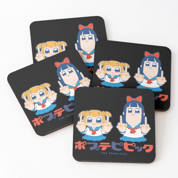 Item preview, Pop Team Epic Middle Finger Anime Duo Uniform designed and sold by SusieYost.