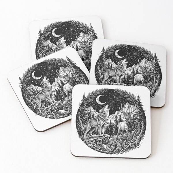 Item preview, Howling Wolf Forest Art designed and sold by naragon4289.