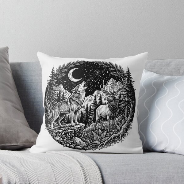 Item preview, Howling Wolf Forest Art designed and sold by naragon4289.