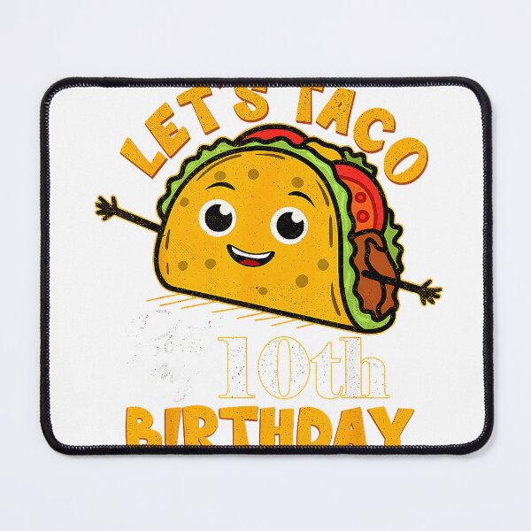 Item preview, Let's Taco Bout My 10th Birthday 10 Year Old Tacos Lover T-Shirt designed and sold by Cafe18.