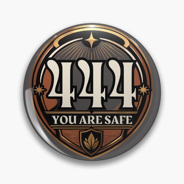 Item preview, 444 You Are Safe Angel Number Protection Quote designed and sold by CosmicQuietStudio.