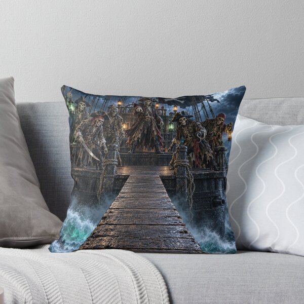 Item preview, Haunted Pirate Ship Skeleton Crew – Gothic Halloween Ghost Ship designed and sold by TXLou.