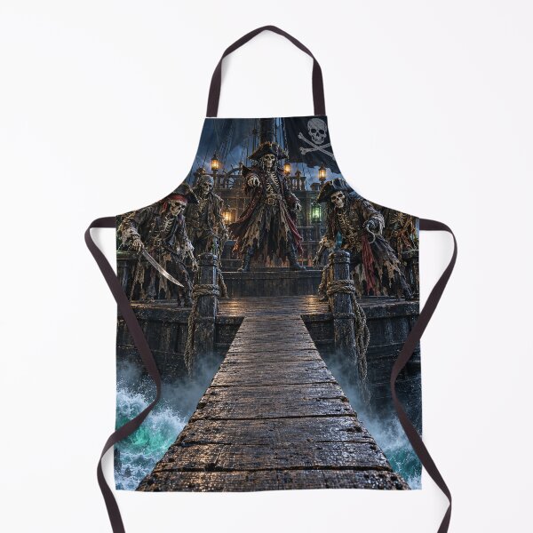Item preview, Haunted Pirate Ship Skeleton Crew – Gothic Halloween Ghost Ship designed and sold by TXLou.