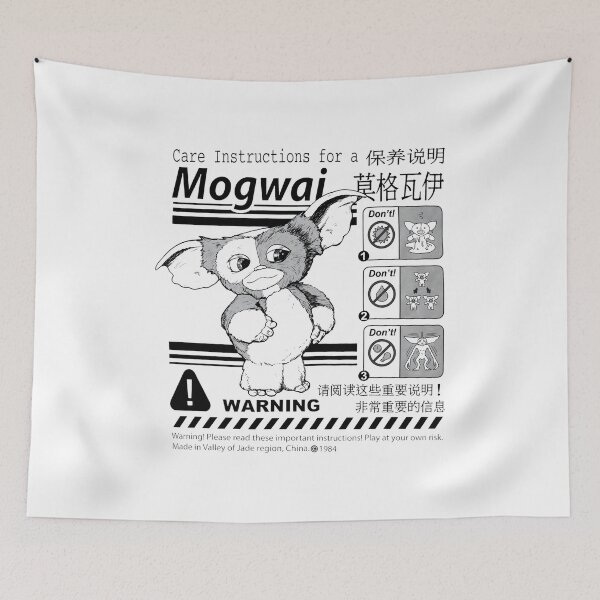 Item preview, Mogwai Care Instructions Gremlins 80s Movie Art designed and sold by SusieYost.