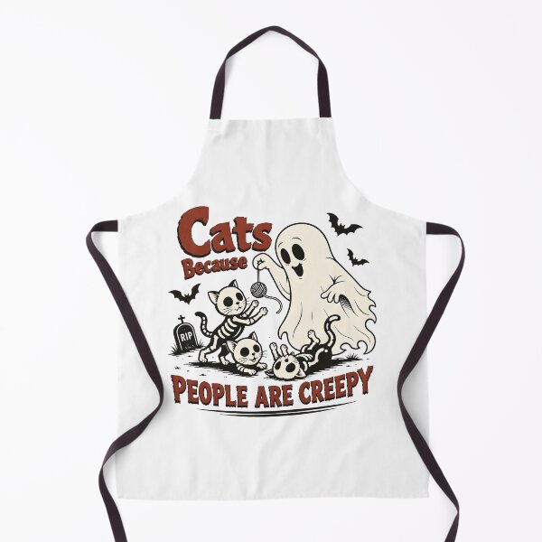 Item preview, Cats Because People Are Creepy Ghost Skeleton designed and sold by SoyLamderma.