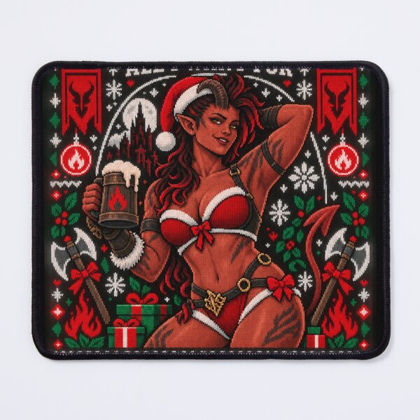Item preview, Karlach Fiery Christmas Ugly Sweater designed and sold by Gabriela Mihai.