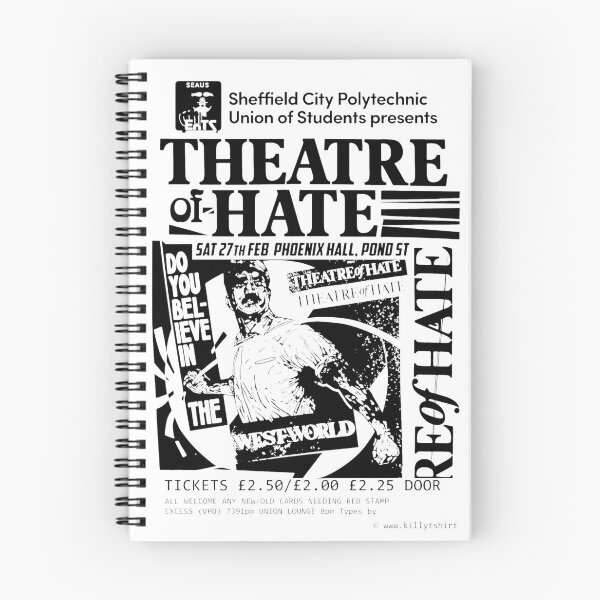 Item preview, Theatre of Hate Vintage Sheffield Concert Poster Art designed and sold by SusieYost.