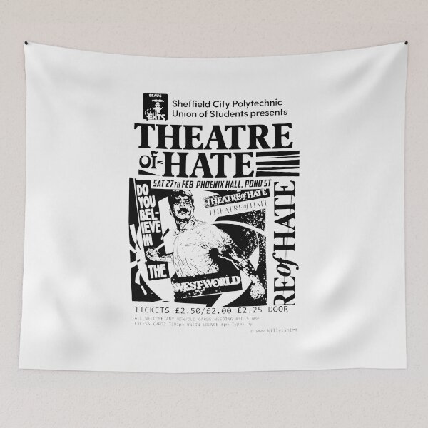 Item preview, Theatre of Hate Vintage Sheffield Concert Poster Art designed and sold by SusieYost.