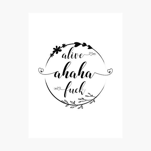 Item preview, Alive Ahaha Expressive Typography Design with Energetic Vibes designed and sold by Heinzhub.