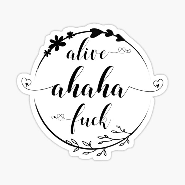 Item preview, Alive Ahaha Expressive Typography Design with Energetic Vibes designed and sold by Heinzhub.