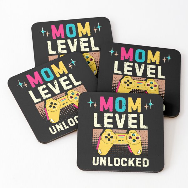Item preview, Retro Vintage Mom Level Unlocked Mothers Day Gamer Mom Gaming designed and sold by allaso-gan.