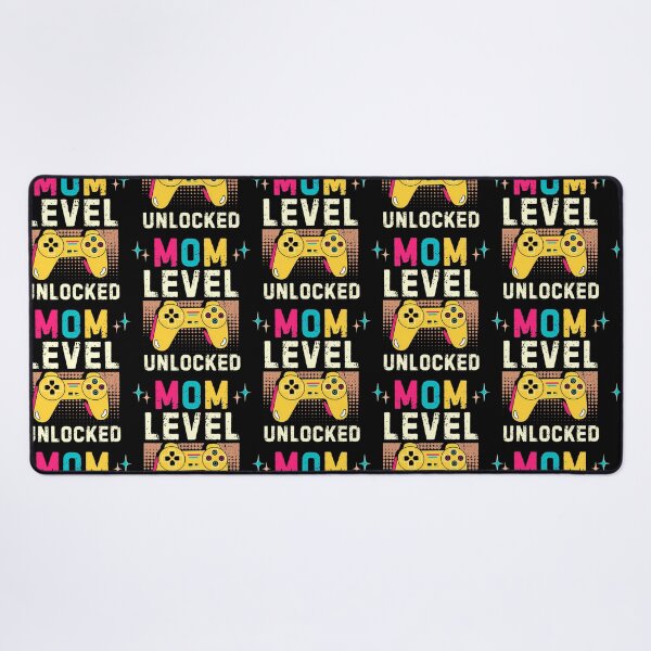 Item preview, Retro Vintage Mom Level Unlocked Mothers Day Gamer Mom Gaming designed and sold by allaso-gan.