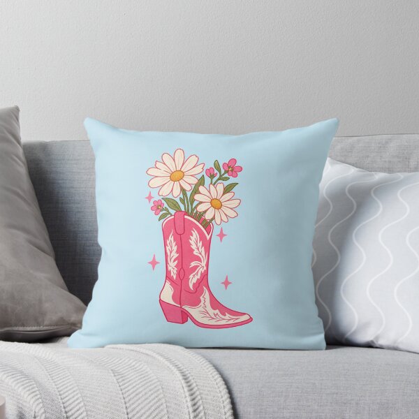 Item preview, Pink Cowgirl Boot with Daisies. designed and sold by CoCoArt-Ua.