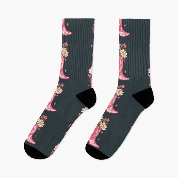Item preview, Pink Cowgirl Boot with Daisies. designed and sold by CoCoArt-Ua.