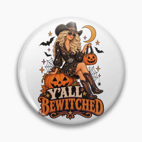 Item preview, Y’ALL BEWITCHED – Country Witch Halloween Western Design designed and sold by PlumArtDesign.