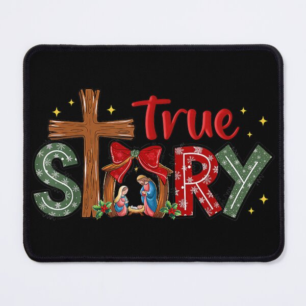 Item preview, Christmas Jesus Cross Religious Christian Xmas True Story designed and sold by WilliaMaler.