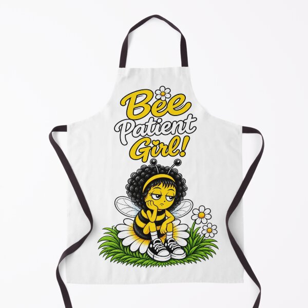 Item preview, Bee Patient Girl – Cute Tired Bee Patience Design with humor designed and sold by Smiling Mood Tees.