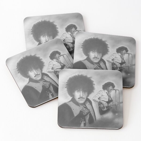 Item preview, Phil Lynott Portrait – Thin Lizzy Irish Rock Legend | Hand-Drawn Pencil Art designed and sold by ConorKeeganArt.