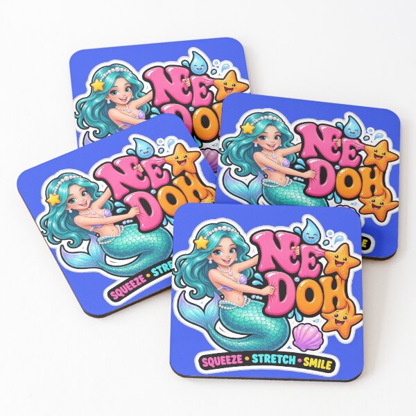 Item preview, Cute Retro Mermaid Squeeze Stretch Smile Ocean Art designed and sold by Bhaskar Digital Art.