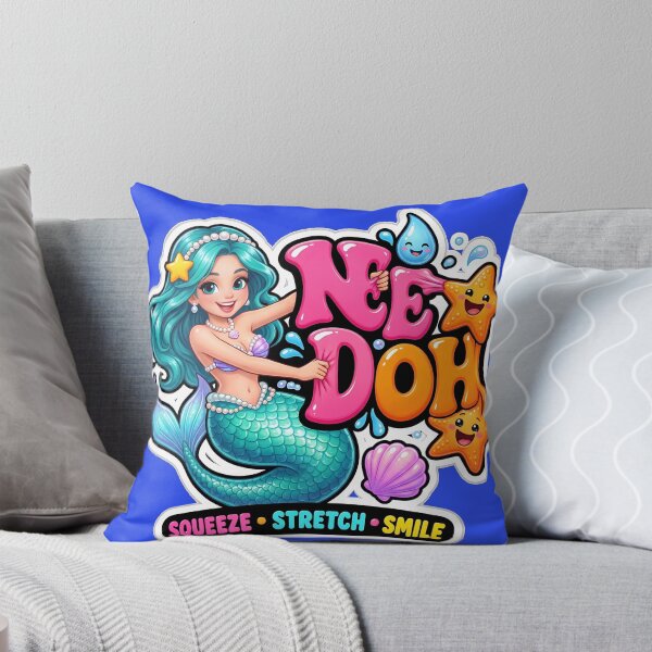 Item preview, Cute Retro Mermaid Squeeze Stretch Smile Ocean Art designed and sold by Bhaskar Digital Art.