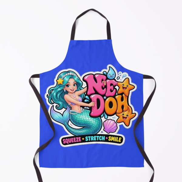 Item preview, Cute Retro Mermaid Squeeze Stretch Smile Ocean Art designed and sold by Bhaskar Digital Art.