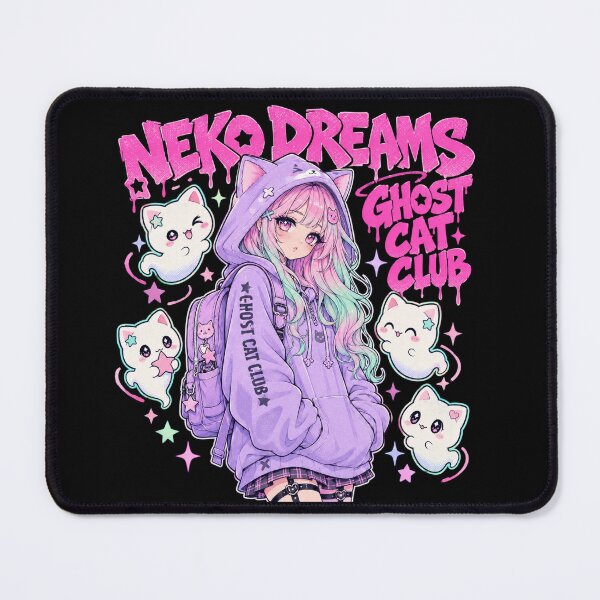 Item preview, Neko Dreams Ghost Cat Club Kawaii Grunge Anime Graphic designed and sold by Yellowriversss.