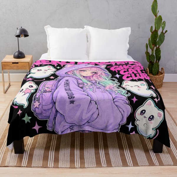 Item preview, Neko Dreams Ghost Cat Club Kawaii Grunge Anime Graphic designed and sold by Yellowriversss.