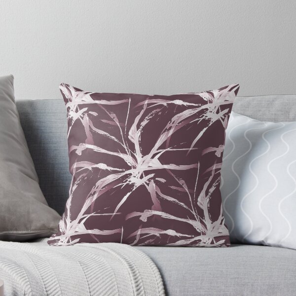 Item preview, Foliage Short Grass Abstract in Maroon designed and sold by Artistestella.
