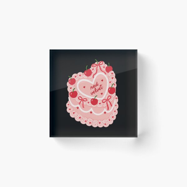 Item preview, Pastel de cerezas de terciopelo rojo designed and sold by ClaireCum.