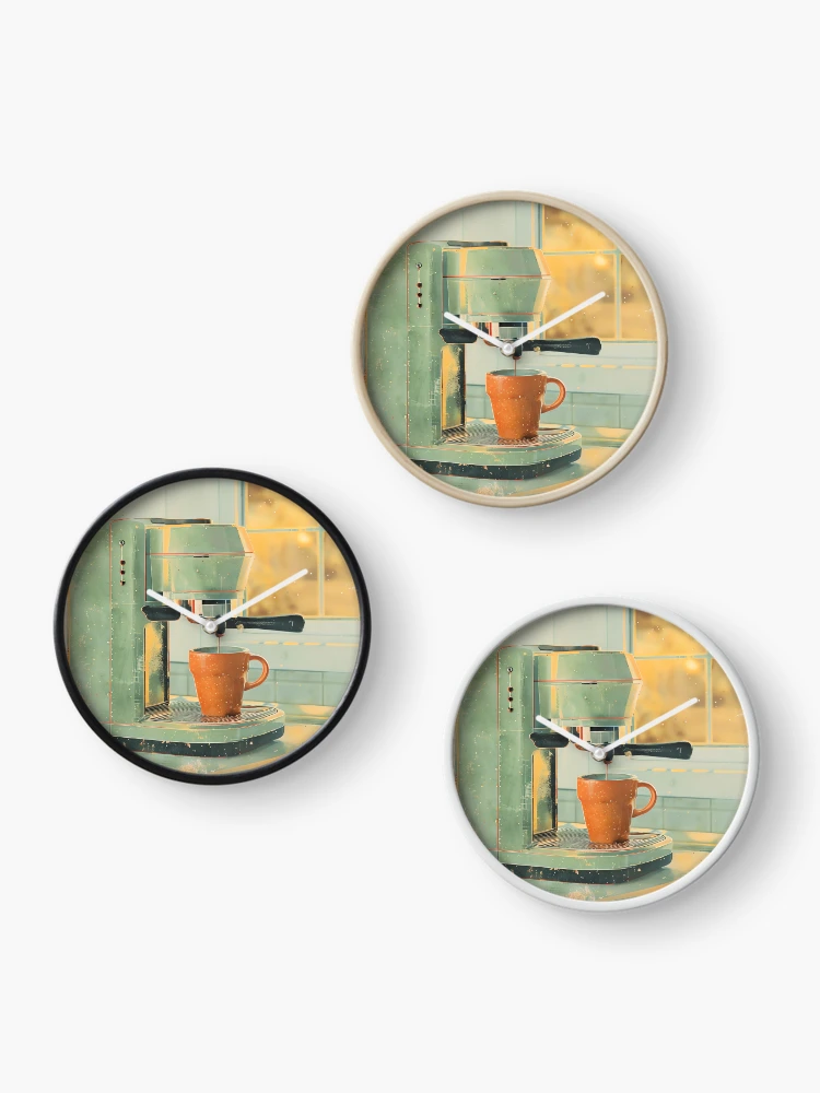 Thumbnail 3 of 4, Clock, Morning Ritual designed and sold by ONYX Pixee.