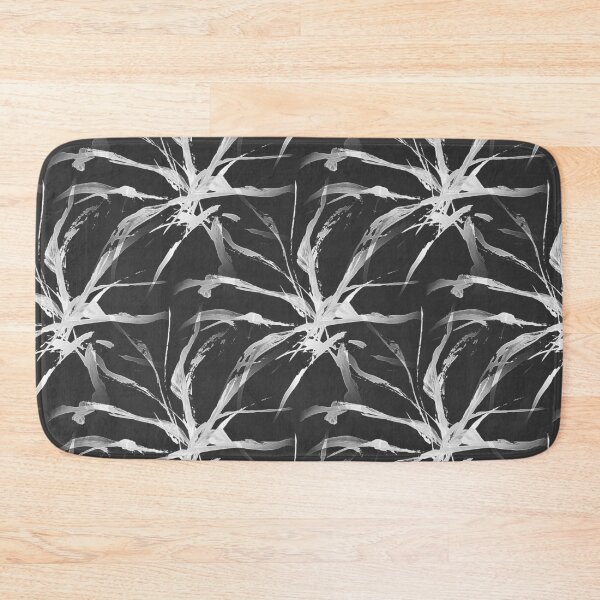 Item preview, Foliage Short Grass Abstract in Black designed and sold by Artistestella.