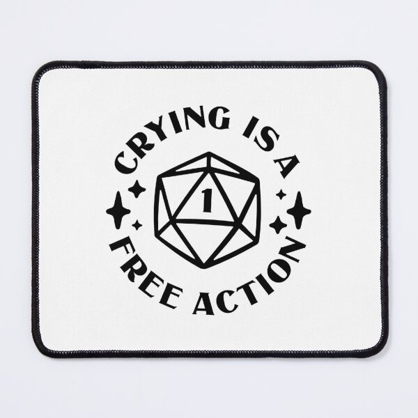 Item preview, Natural 1 D20 Crying is a Free Action designed and sold by wolfkin-design.