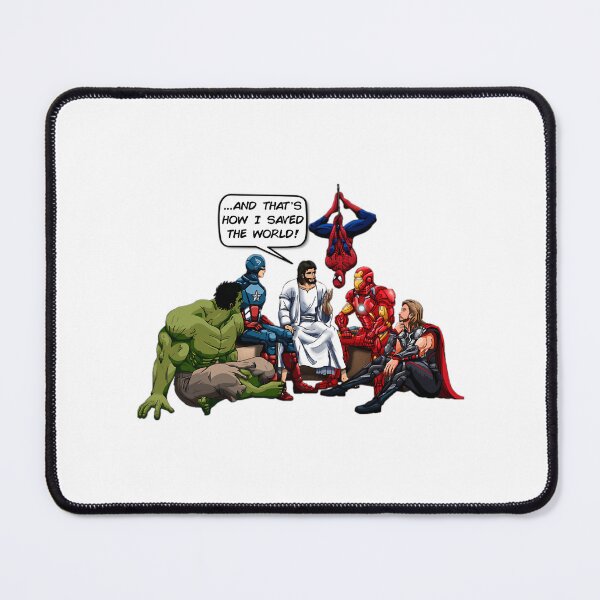 Item preview, Jesus And The Superheroes designed and sold by rianroblewski.