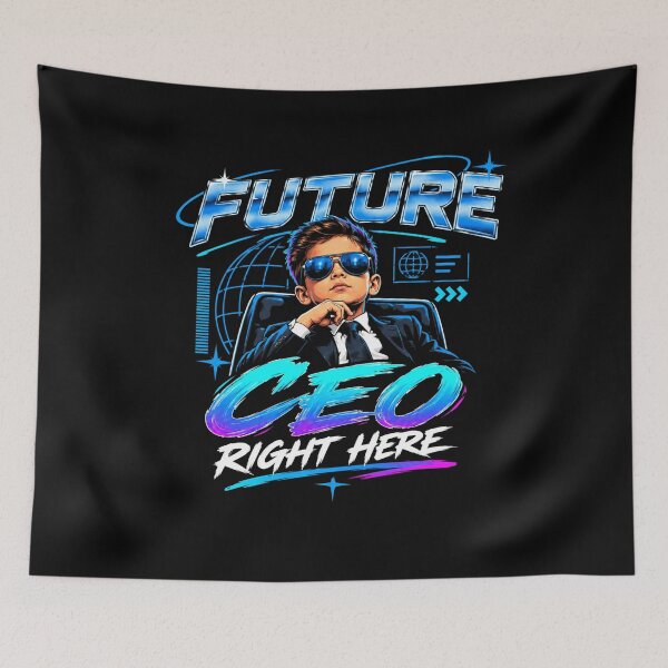 Item preview, Future CEO T-Shirt, Y2K Cyber Shirt, Future Entrepreneur Tee, Kids Boss Shirt, Retro Futuristic Graphic Tee designed and sold by AW2 Designs.