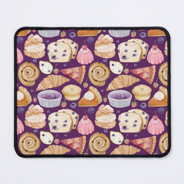 Item preview, Sweet Berry Bakery Watercolor Pattern with Cakes and Pastries designed and sold by Sagi Jane Art.