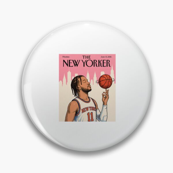 Item preview, New York Knicks Jalen Brunson Eustace Tilley Spoof New Yorker Cover designed and sold by DorkStarMedia.