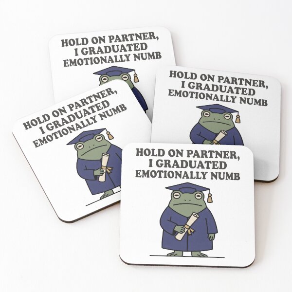 Item preview, Frog Graduate College Graduation Humor designed and sold by StickerNestYou.