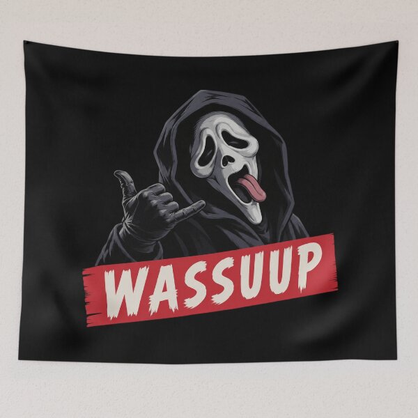 Item preview, Wasssuuup Ghost Face designed and sold by DebellismyrArts.