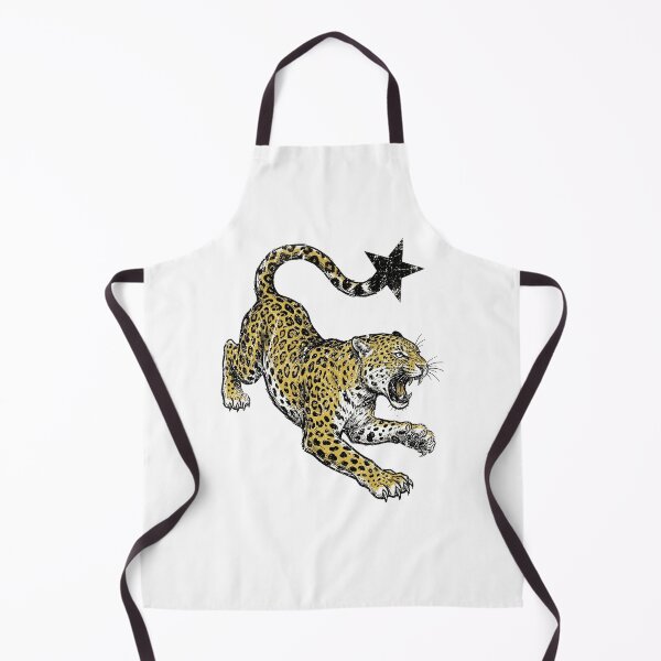 Item preview, Snarling Leopard Star Tail Traditional Tattoo Wild Animal Design designed and sold by JaPanAnimeSh8.