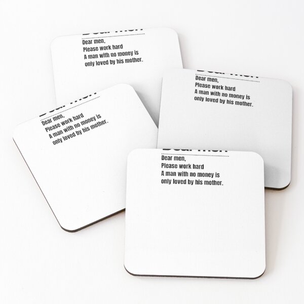 Item preview, Dear Men Motivational Quote Typography Art designed and sold by Mr besho.